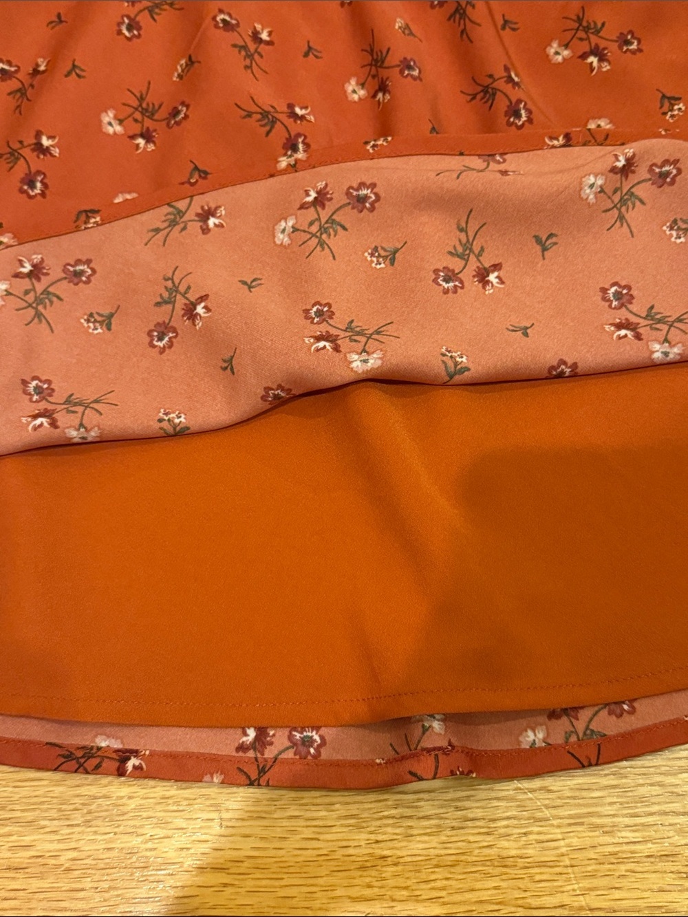 Hollister Rust Floral A-Line Skirt - Women - Picture 4 of 4